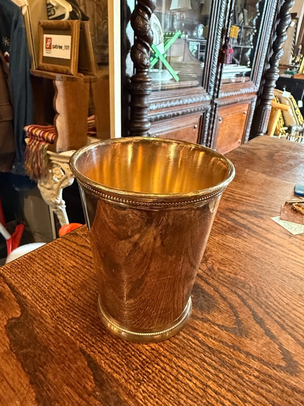 Silver plated Julep cup by Webster-Wilcox